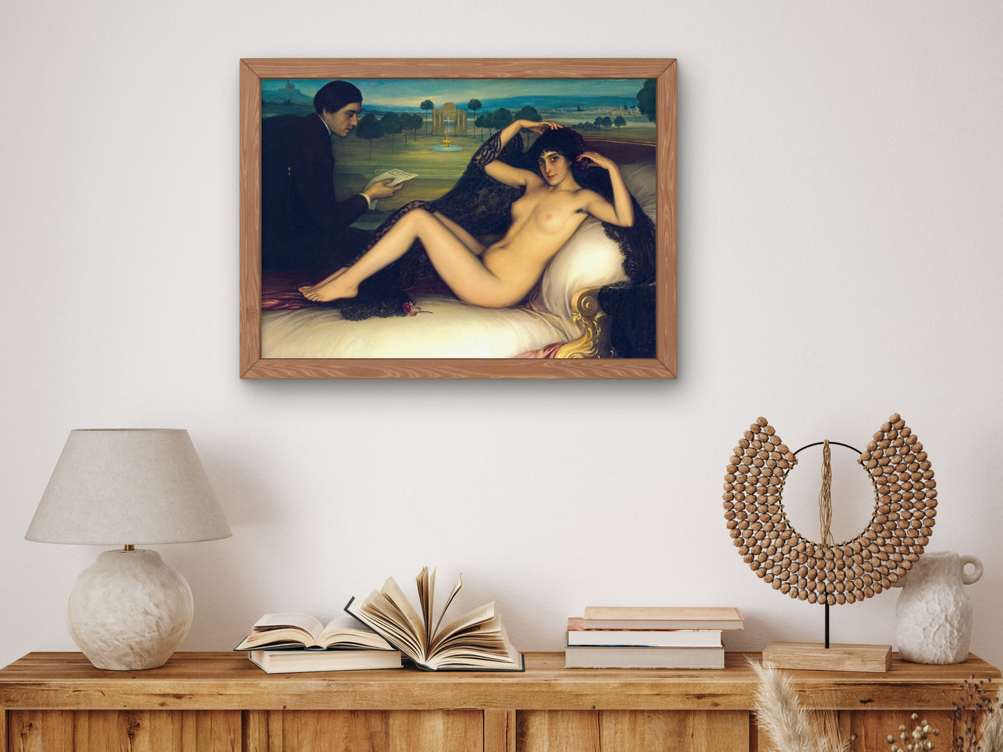 Venus of Poetry by Julio Romero de Torres 1913, Wall Art Print, Fine Art Reproduction, Museum Quality Decor, Poster