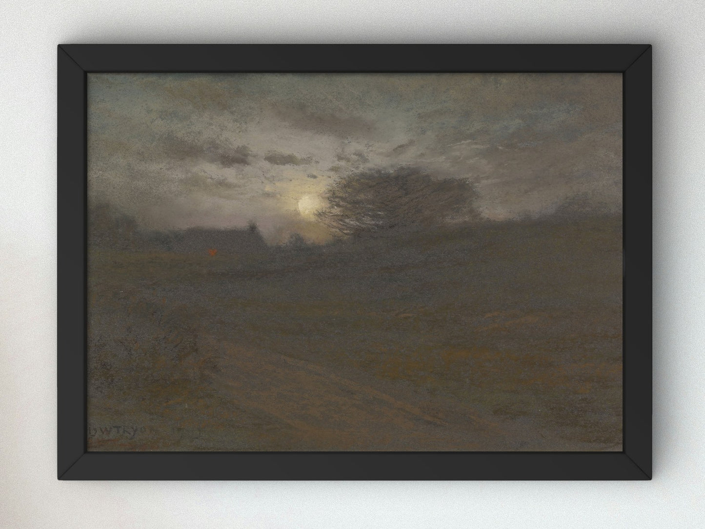 Early Night by Dwight William Tryon 1903, Wall Art Print, Fine Art Reproduction, Museum Quality Decor, Poster