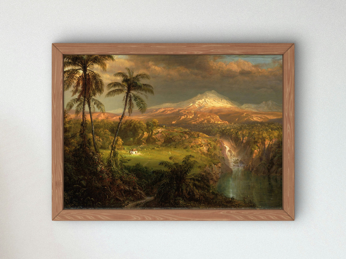 Passing Shower in the Tropics by Frederic Edwin Church 1872, Wall Art Print, Fine Art Reproduction, Museum Quality Decor, Poster