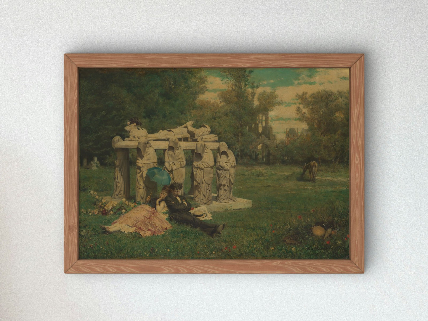 In the Sun by Charles Édouard de Beaumont 1875, Wall Art Print, Fine Art Reproduction, Museum Quality Decor, Poster