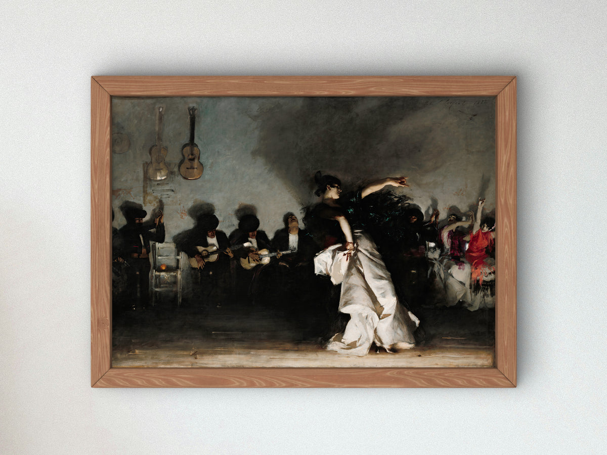 El Jaleo by John Singer Sargent 1882, Wall Art Print, Fine Art Reproduction, Museum Quality Decor, Poster