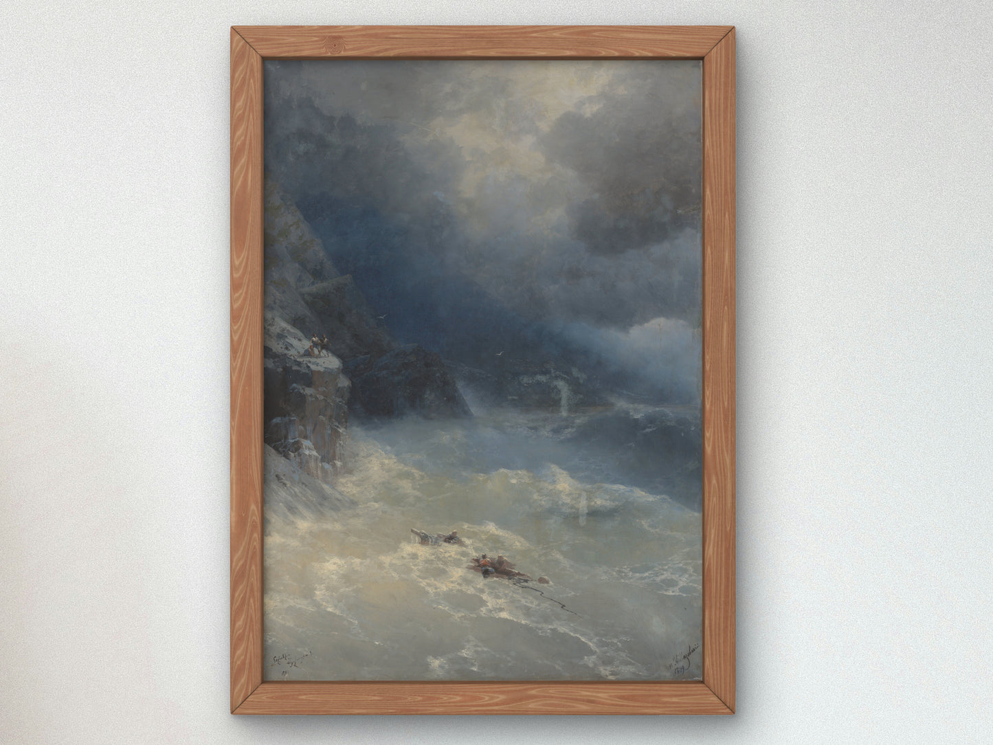 The Storm at Cape Aya by Ivan Aivazovsky 1899, Wall Art Print, Fine Art Reproduction, Museum Quality Decor, Poster
