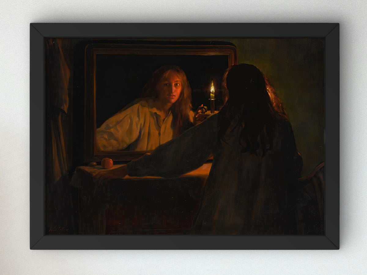 All Hallowe'en by John Collier 1895, Wall Art Print, Fine Art Reproduction, Museum Quality Decor, Poster