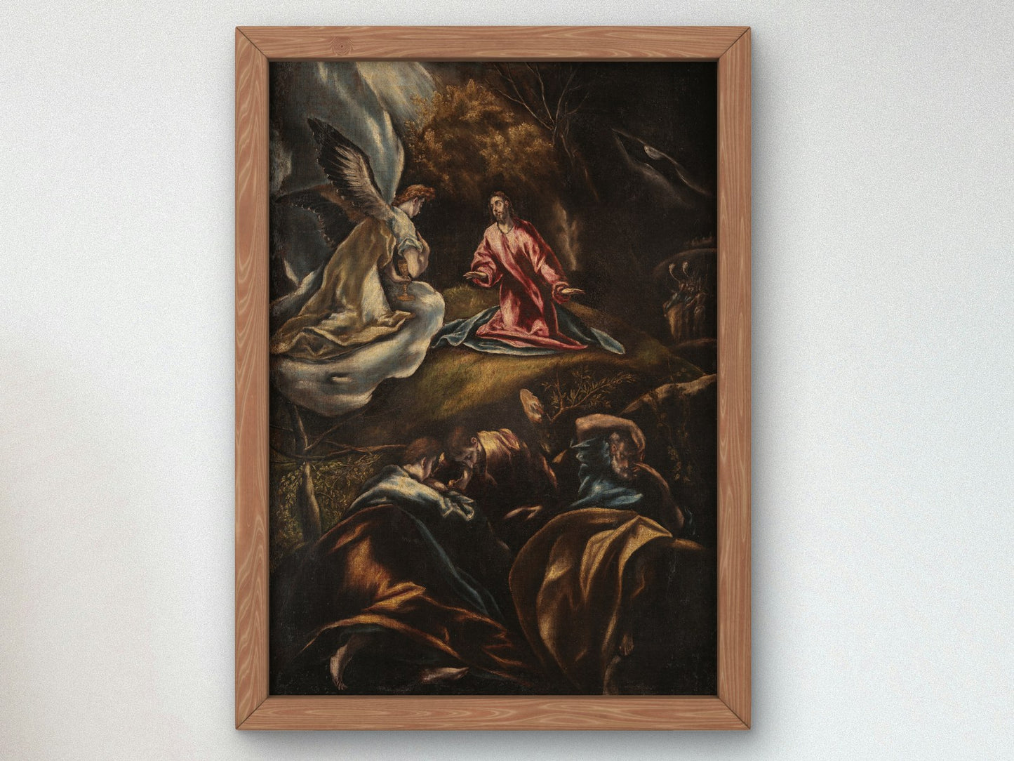 Jesus in the Garden of Olives by El Greco 1604, Wall Art Print, Fine Art Reproduction, Museum Quality Decor, Poster