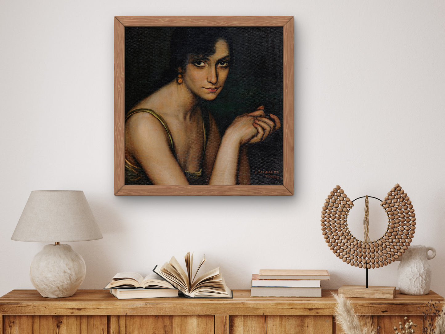 Julita Cerdá by Julio Romero de Torres, Wall Art Print, Fine Art Reproduction, Museum Quality Decor, Poster