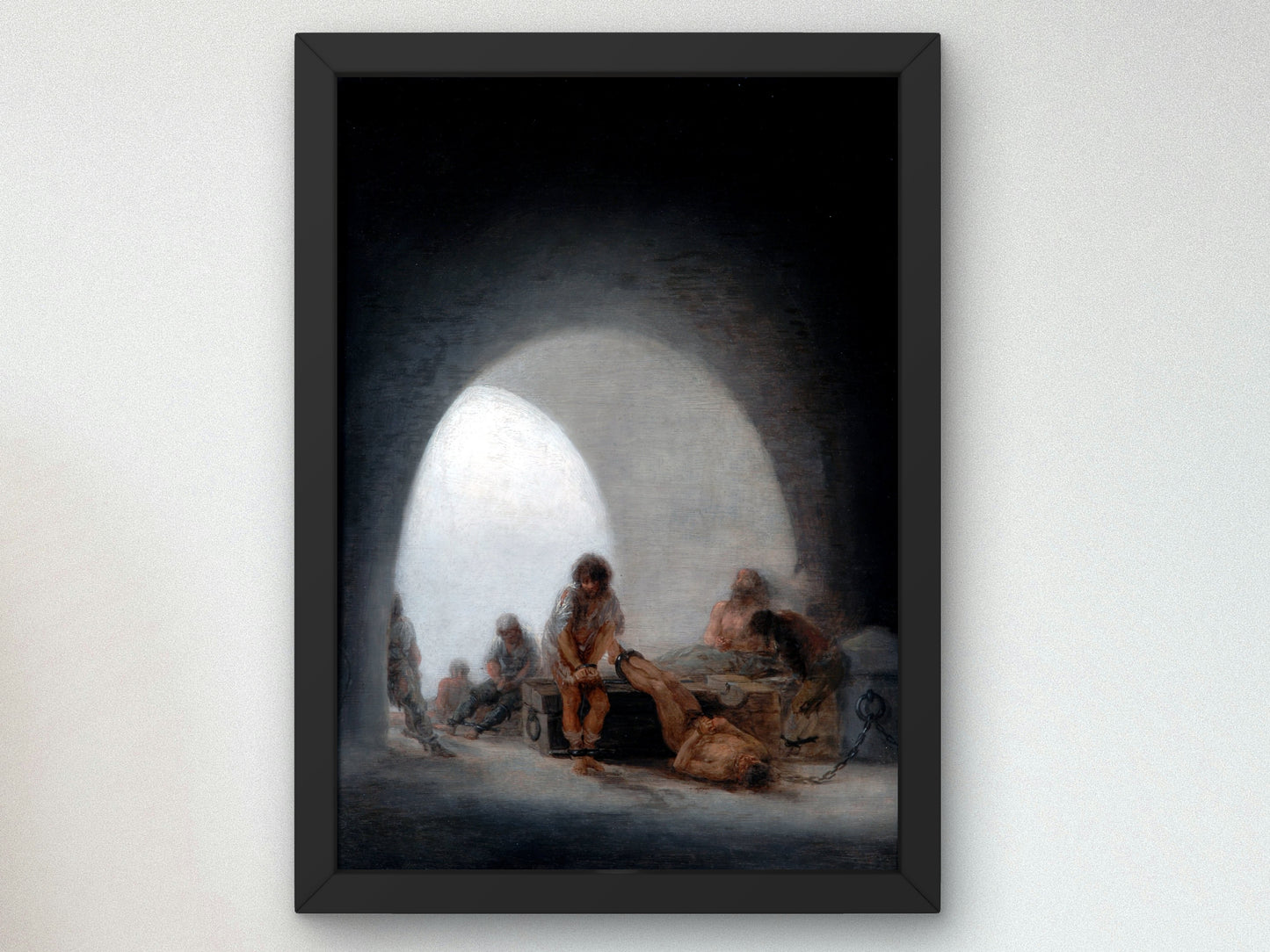 Prison Interior by Francisco de Goya 1793, Wall Art Print, Fine Art Reproduction, Museum Quality Decor, Poster