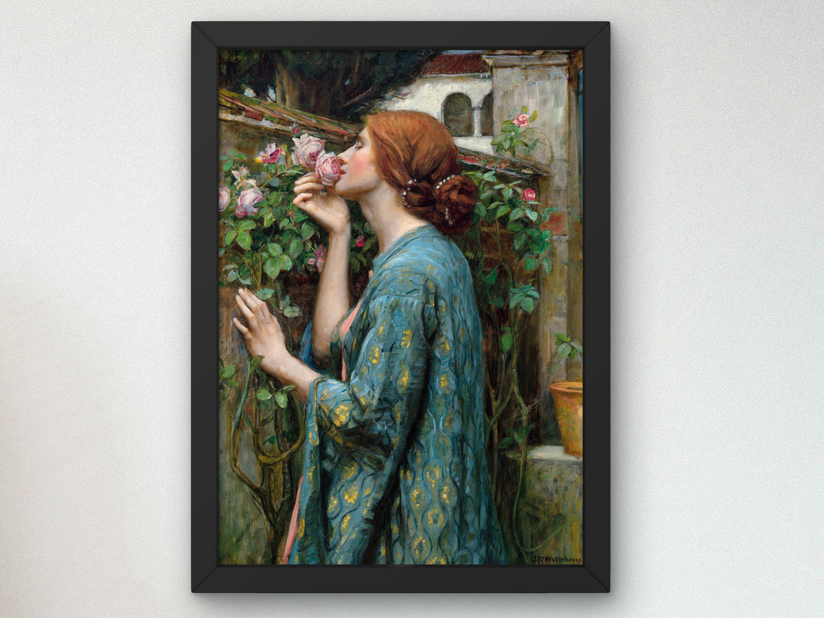 The Soul of the Rose by John William Waterhouse 1908, Wall Art Print, Fine Art Reproduction, Museum Quality Decor, Poster