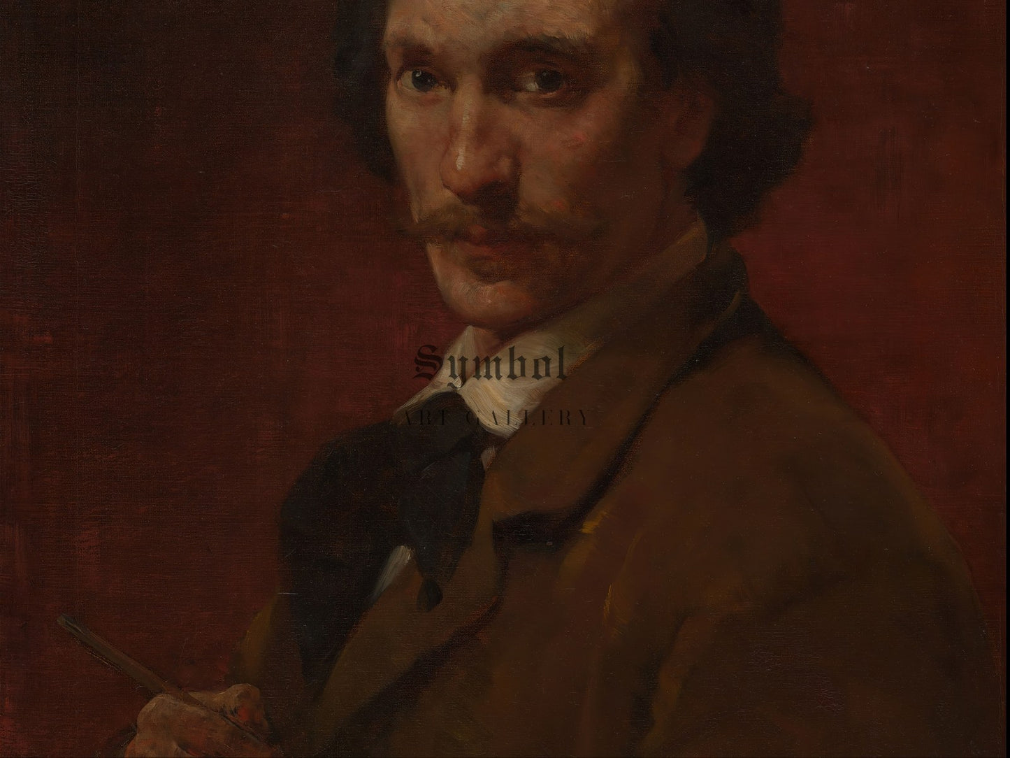 Self Portrait by Walter Shirlaw 1878, Wall Art Print, Fine Art Reproduction, Museum Quality Decor, Poster
