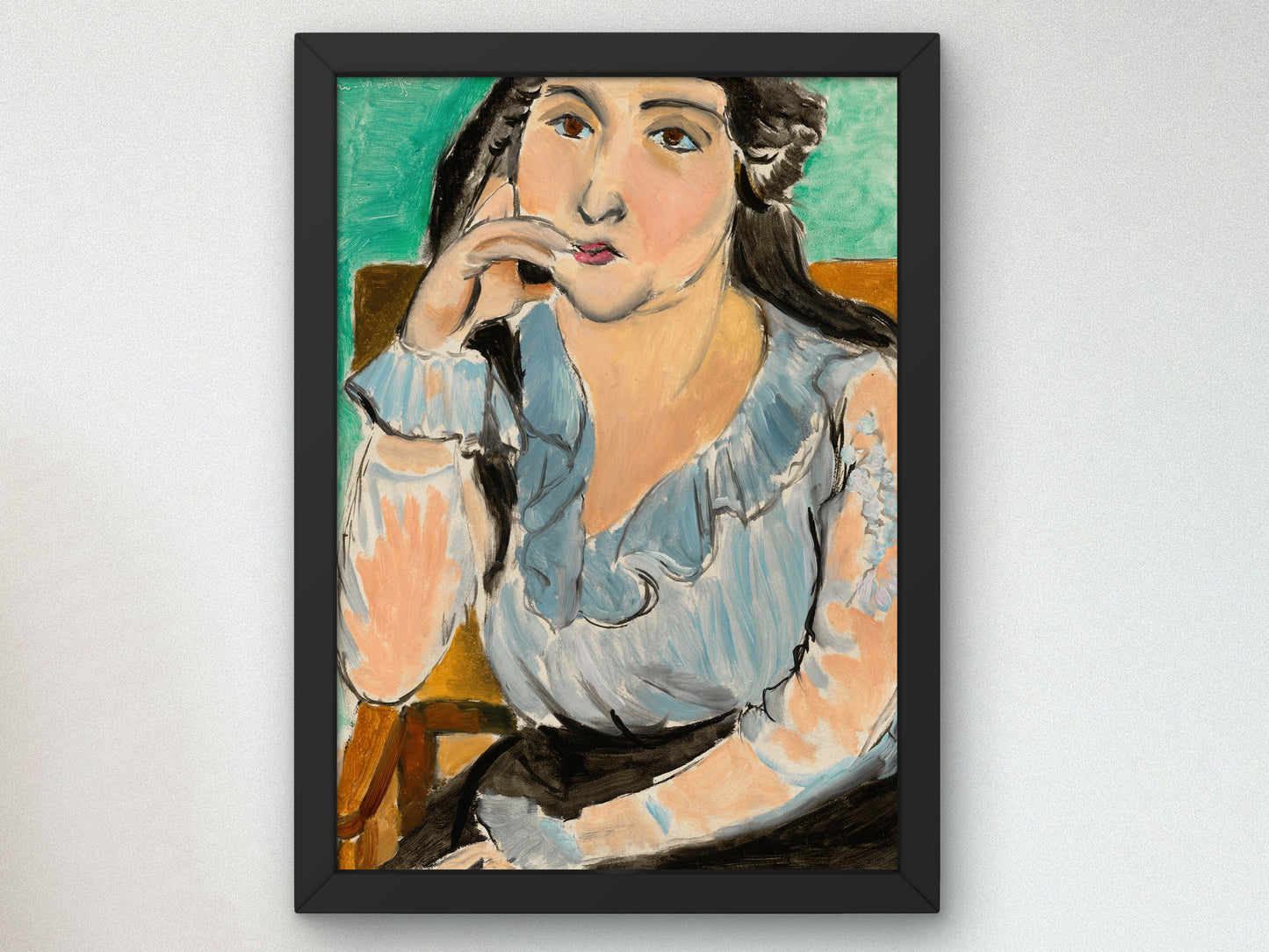 Portrait of a Woman Lorette by Henri Matisse 1916, Wall Art Print, Fine Art Reproduction, Museum Quality Decor, Poster