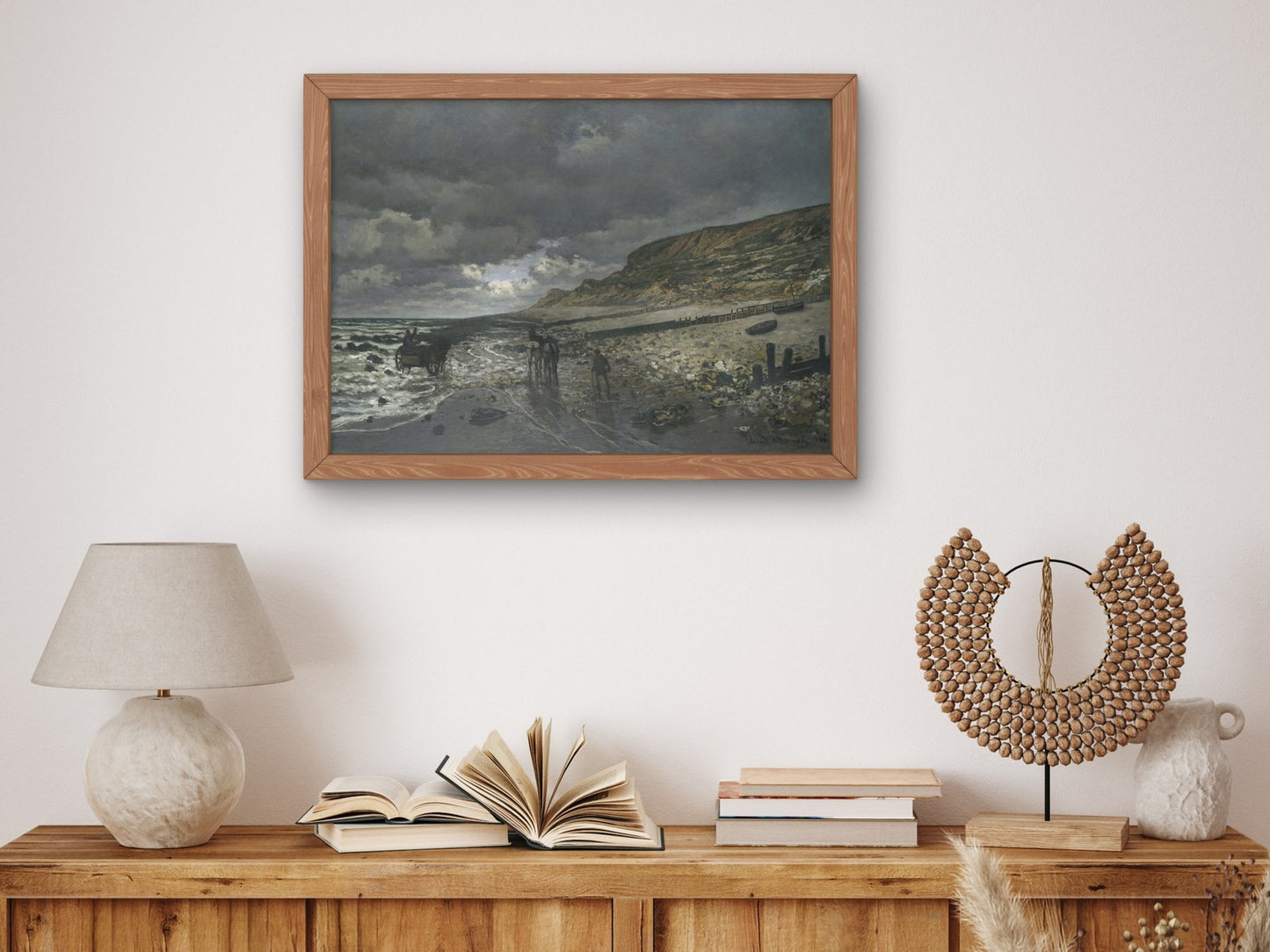 La Pointe de la Hève à Marée Basse by Claude Monet 1865, Wall Art Print, Fine Art Reproduction, Museum Quality Decor, Poster