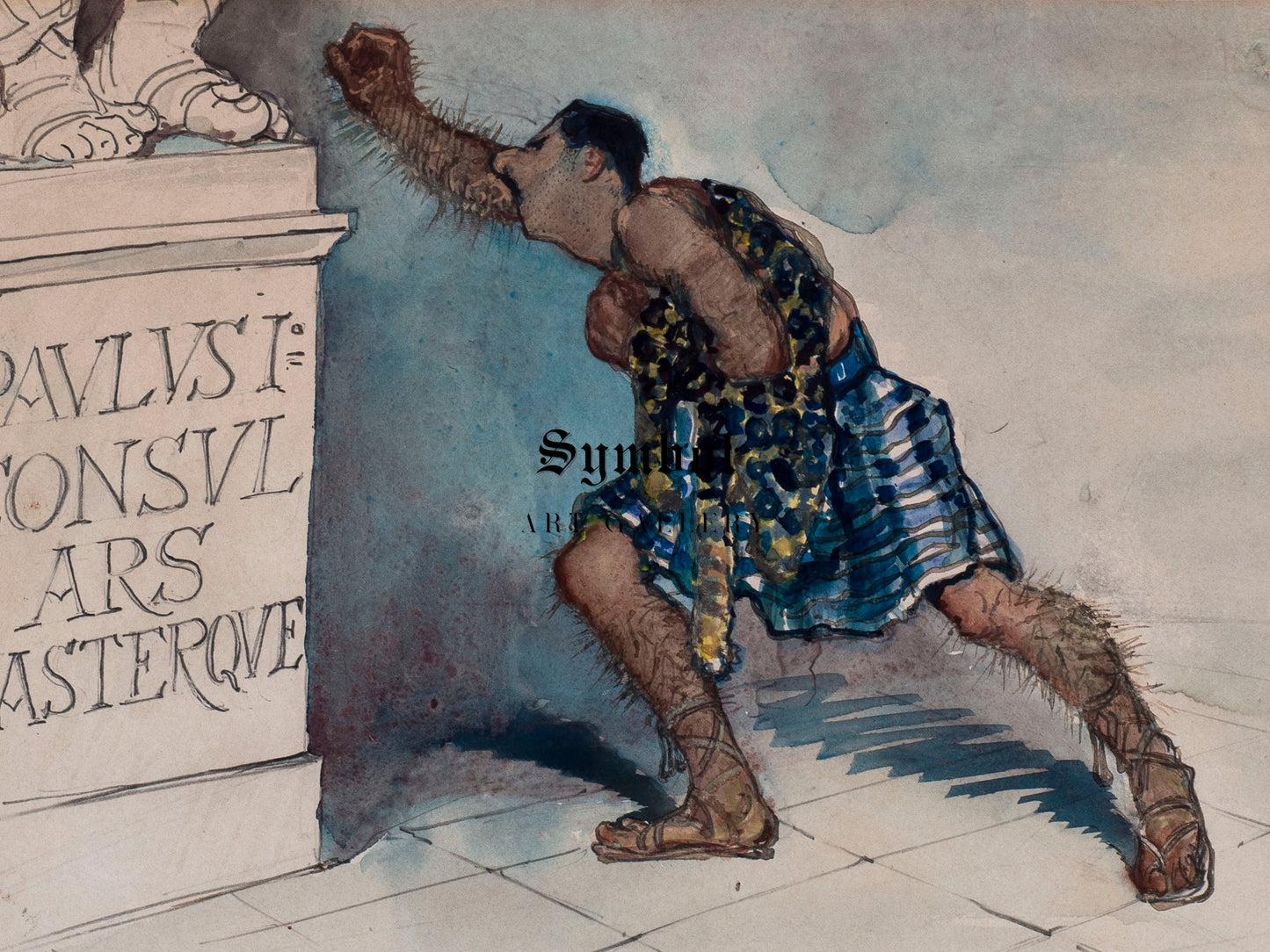 Societas Ars et Gaster by Eugenio Viti, Wall Art Print, Fine Art Reproduction, Museum Quality Decor, Poster