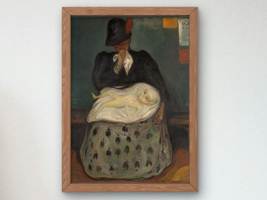 Inheritance by Edvard Munch 1897, Wall Art Print, Fine Art Reproduction, Museum Quality Decor, Poster