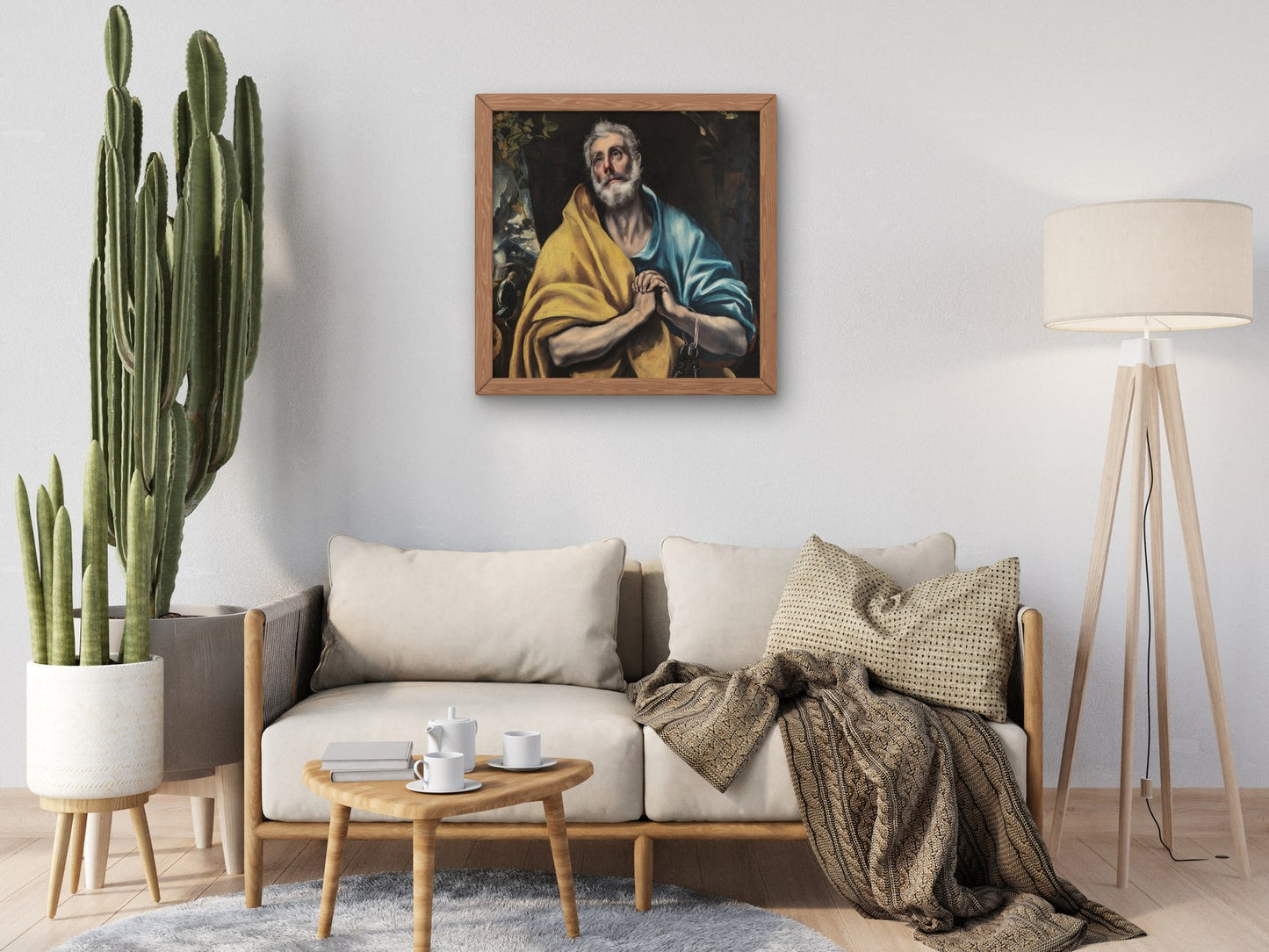 The Tears of Saint Peter by El Greco 1587, Wall Art Print, Fine Art Reproduction, Museum Quality Decor, Poster