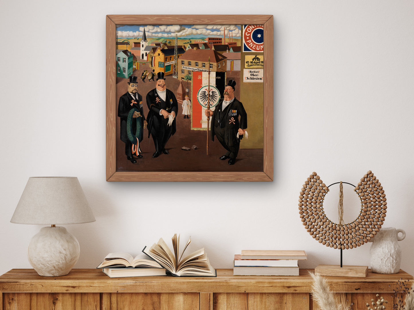 Warriors' Association by Georg Scholz 1922, Wall Art Print, Fine Art Reproduction, Museum Quality Decor, Poster