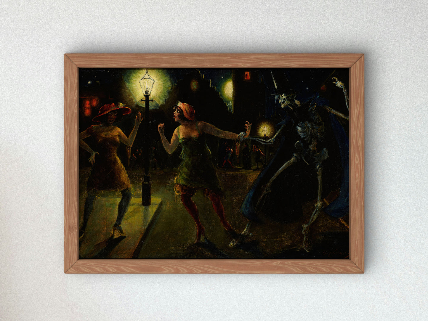 Dance of Death by Hans Werner Behn 1926, Wall Art Print, Fine Art Reproduction, Museum Quality Decor, Poster