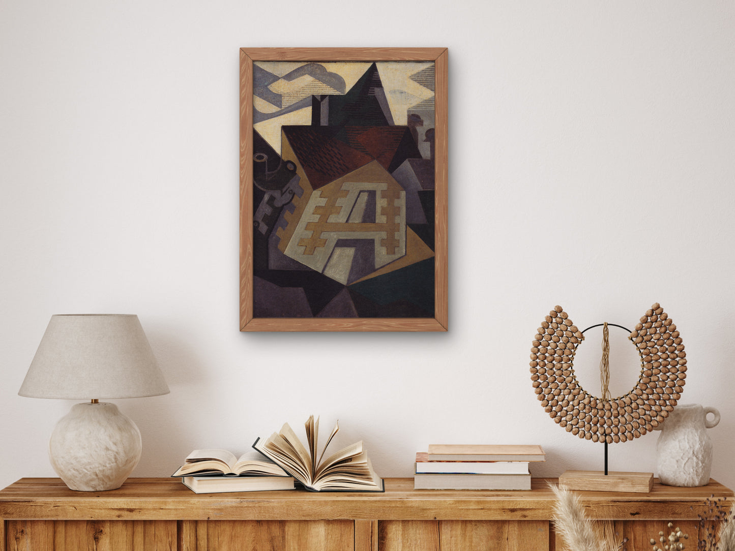 Landscape near Beaulieu by Juan Gris 1918, Wall Art Print, Fine Art Reproduction, Museum Quality Decor, Poster