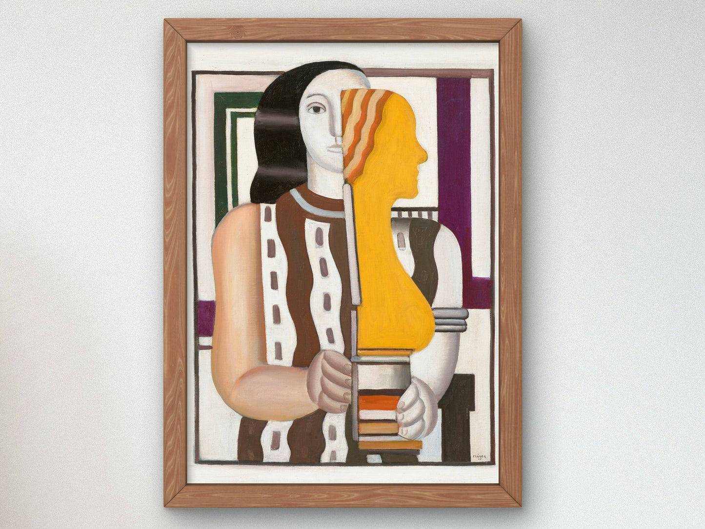 Woman Carrying a Statuette by Fernand Léger 1925, Wall Art Print, Fine Art Reproduction, Museum Quality Decor, Poster