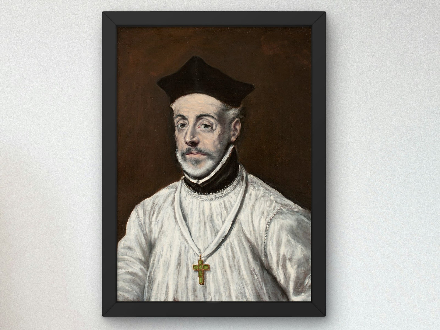 Portrait of Diego de Covarrubias y Leiva by El Greco 1600, Wall Art Print, Fine Art Reproduction, Museum Quality Decor, Poster