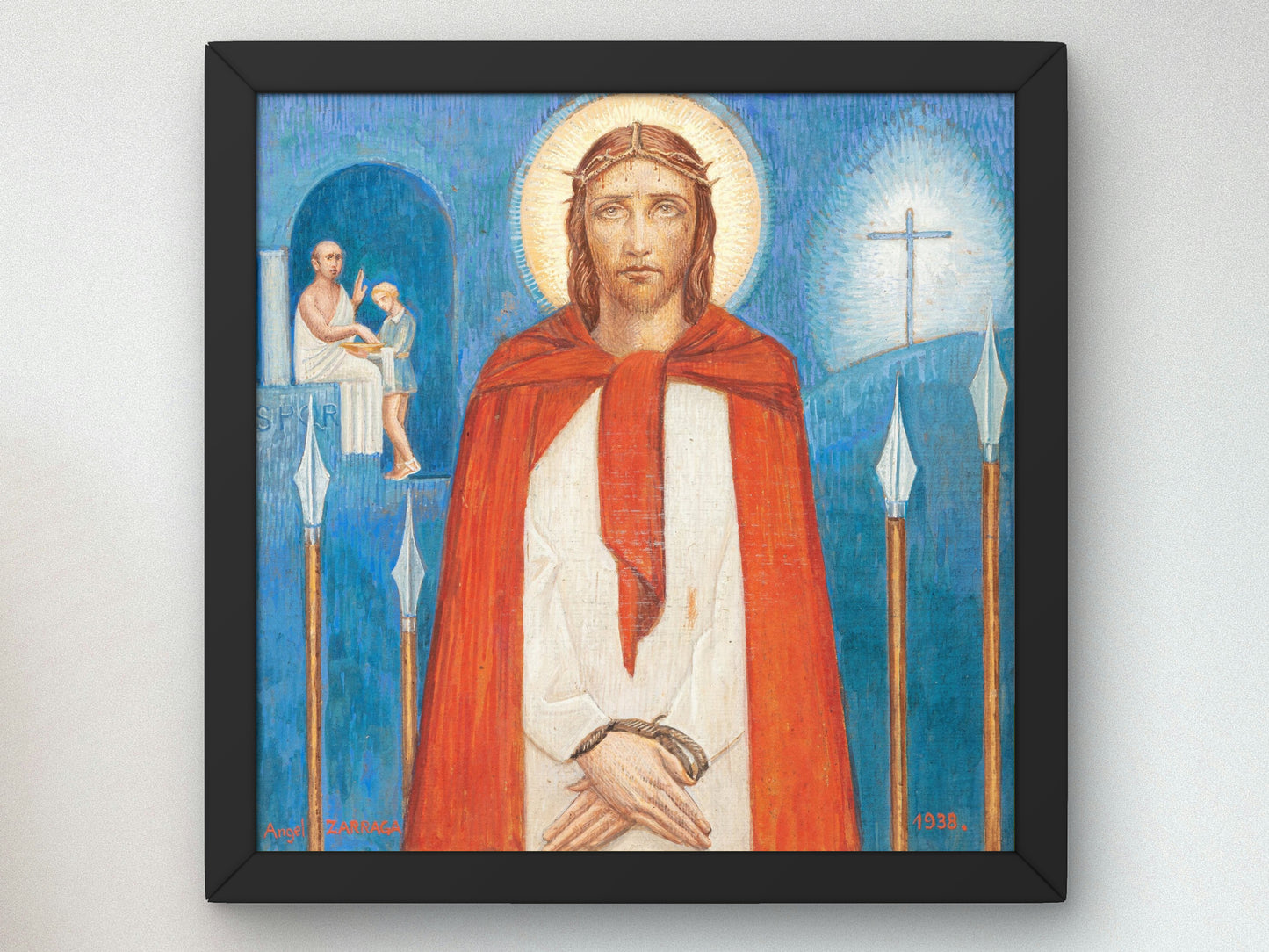 The Trial of Jesus by Ángel Zárraga 1938, Wall Art Print, Fine Art Reproduction, Museum Quality Decor, Poster