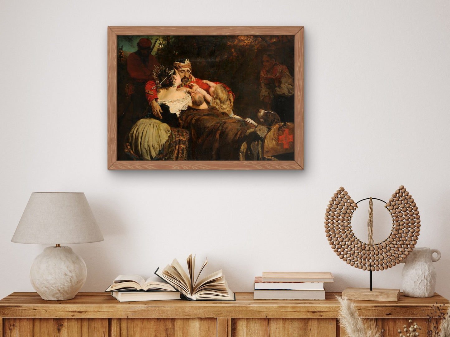 Wounded Garibaldian by Erulo Eroli 1880, Wall Art Print, Fine Art Reproduction, Museum Quality Decor, Poster