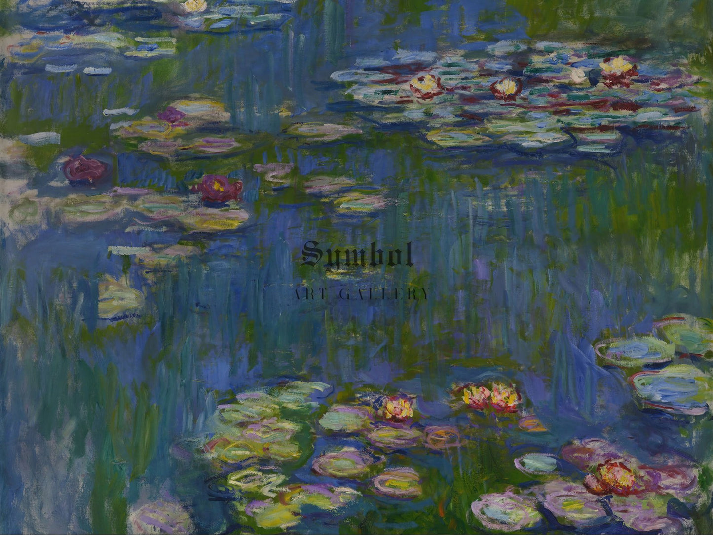 Water Lilies by Claude Monet 1916, Wall Art Print, Fine Art Reproduction, Museum Quality Decor, Poster