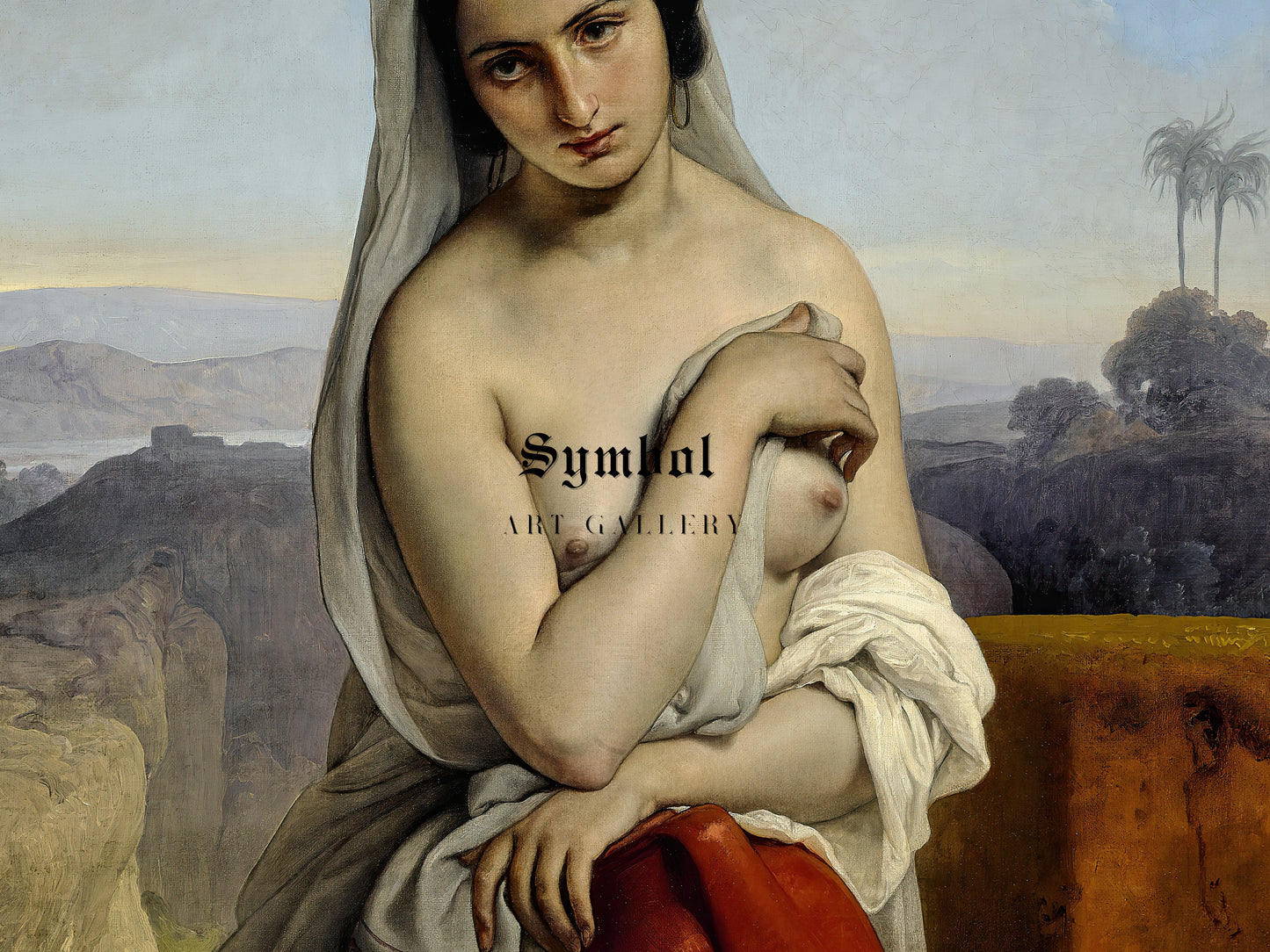 Rebecca at the Well by Francesco Hayez 1833, Wall Art Print, Fine Art Reproduction, Museum Quality Decor, Poster
