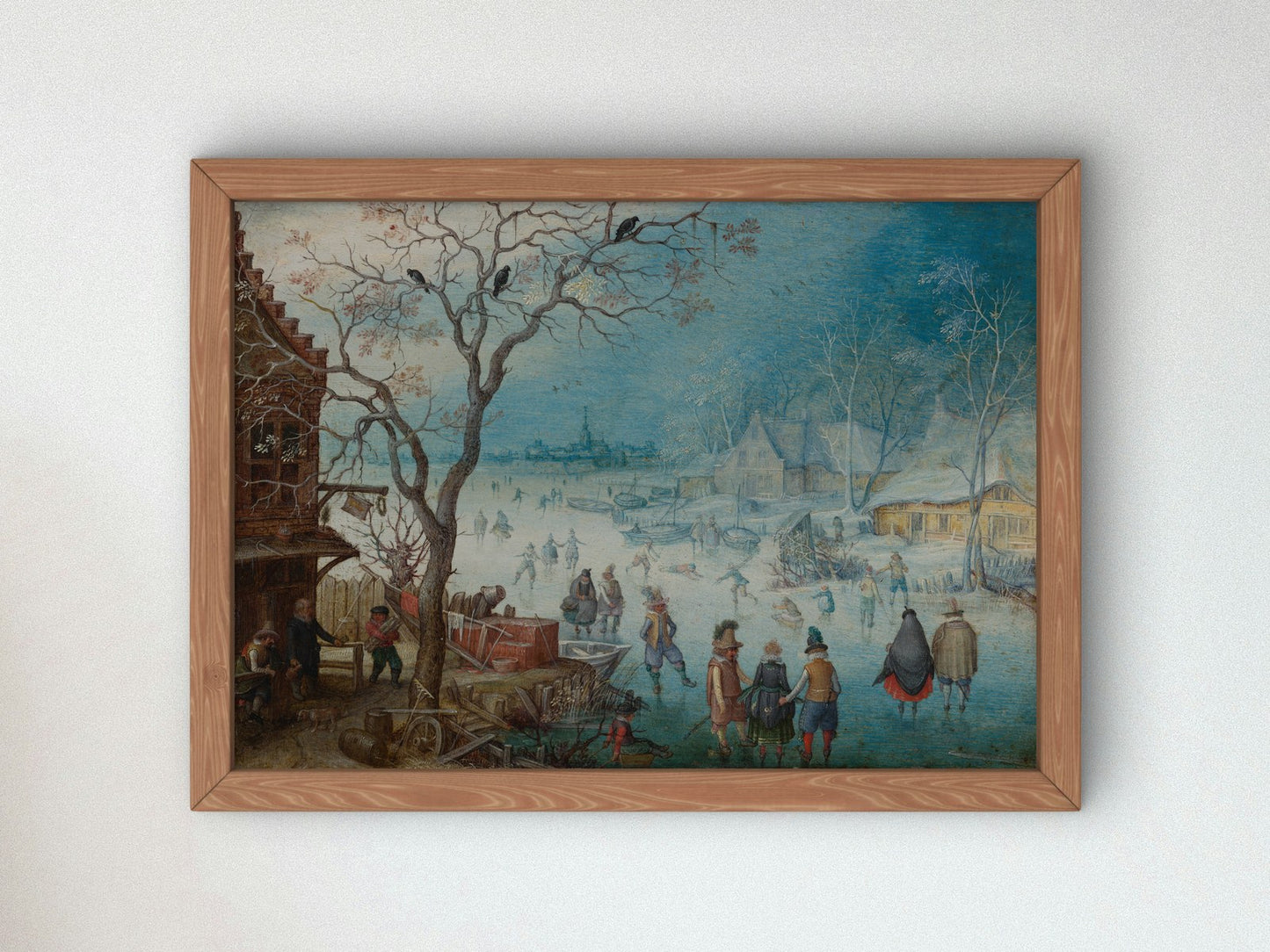 Winter Landscape by Christoffel van den Berghe 1615, Wall Art Print, Fine Art Reproduction, Museum Quality Decor, Poster