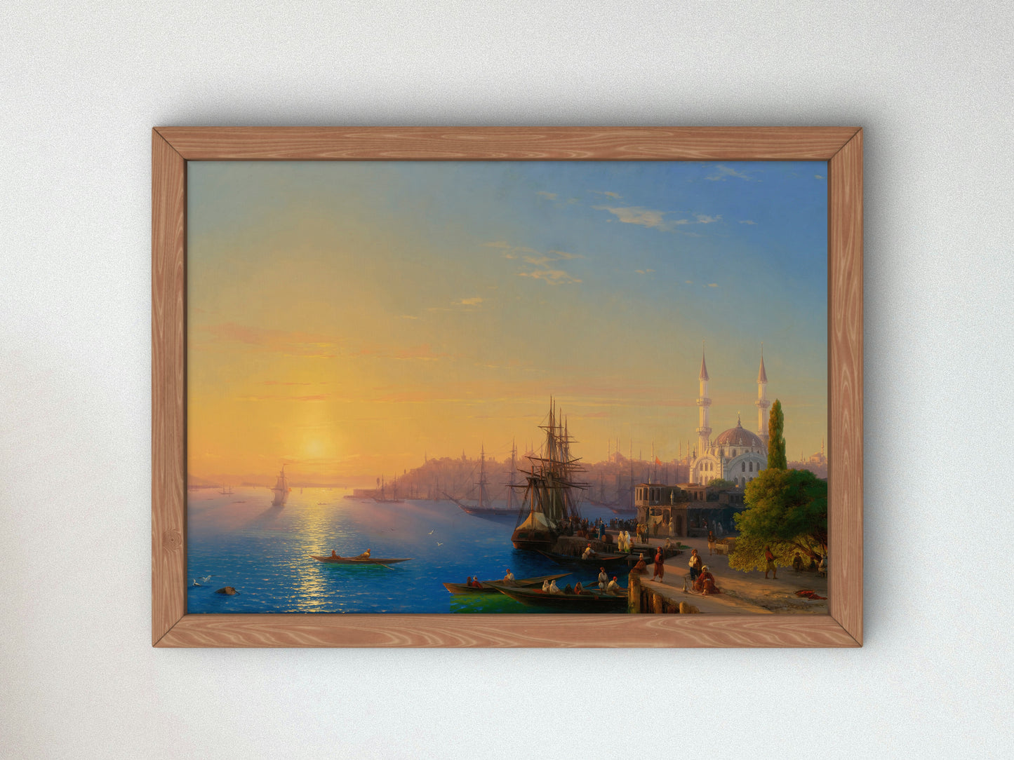View of Constantinople and the Bosphorus by Ivan Konstantinovich Aivazovsky 1856, Wall Art Print, Fine Art Reproduction, Museum Quality