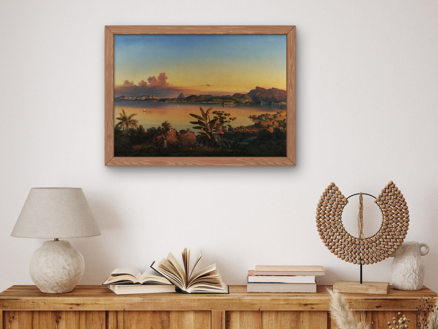 Rio de Janeiro by Alejandro Cicarelli 1843, Wall Art Print, Fine Art Reproduction, Museum Quality Decor, Poster