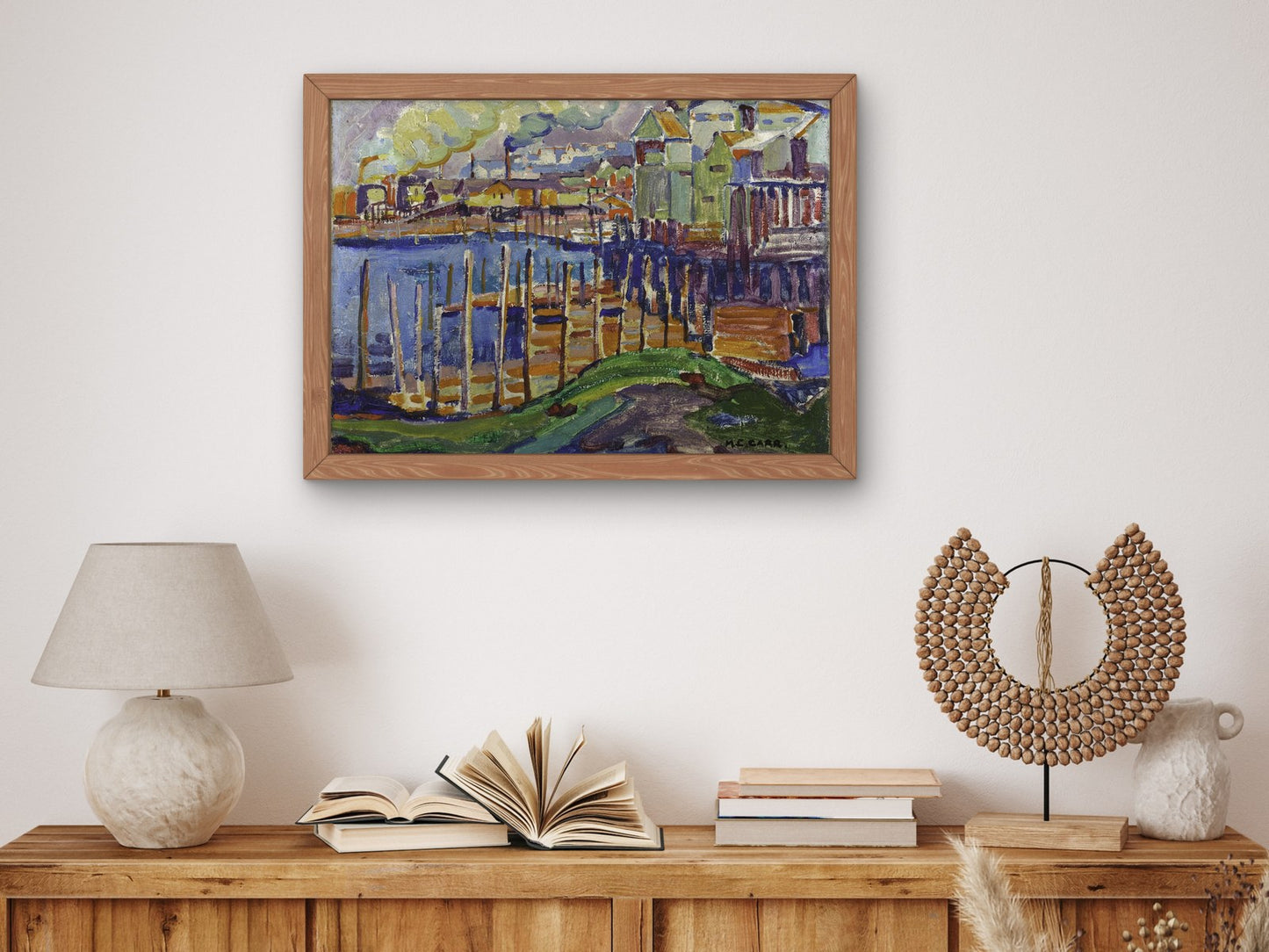 Sawmills Vancouver by Emily Carr 1912, Wall Art Print, Fine Art Reproduction, Museum Quality Decor, Poster