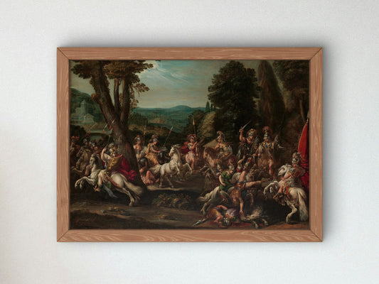 Triumph of the Amazons by Claude Deruet 1620, Wall Art Print, Fine Art Reproduction, Museum Quality Decor, Poster