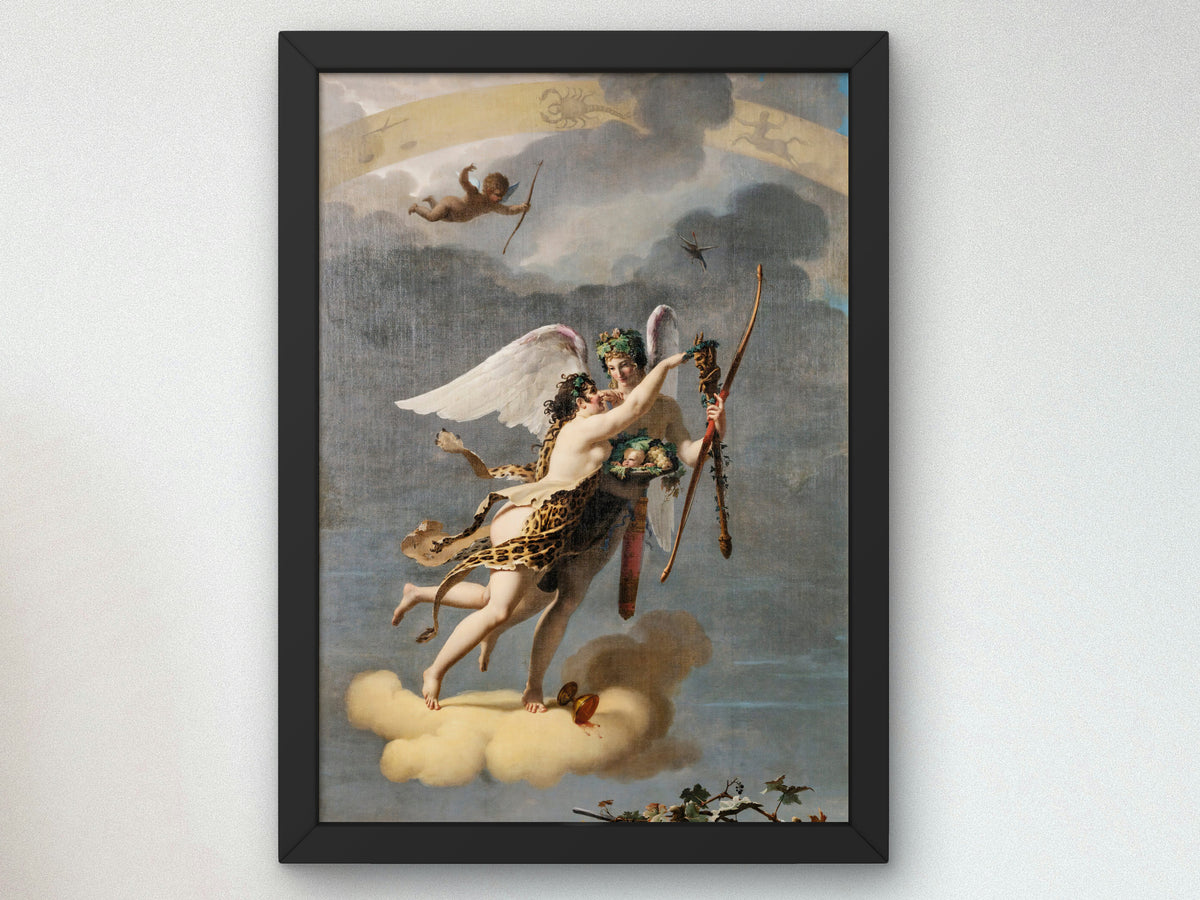 The Four Seasons Autumn by Jean Baptiste Debret 1804, Wall Art Print, Fine Art Reproduction, Museum Quality Decor, Poster
