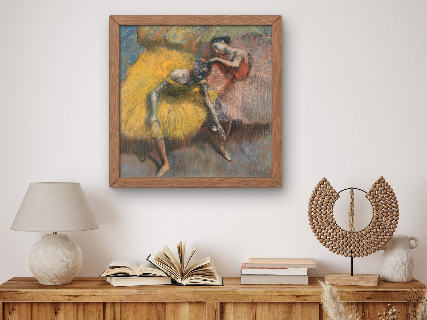 Two Dancers in Yellow and Pink by Edgar Degas 1898, Wall Art Print, Fine Art Reproduction, Museum Quality Decor, Poster