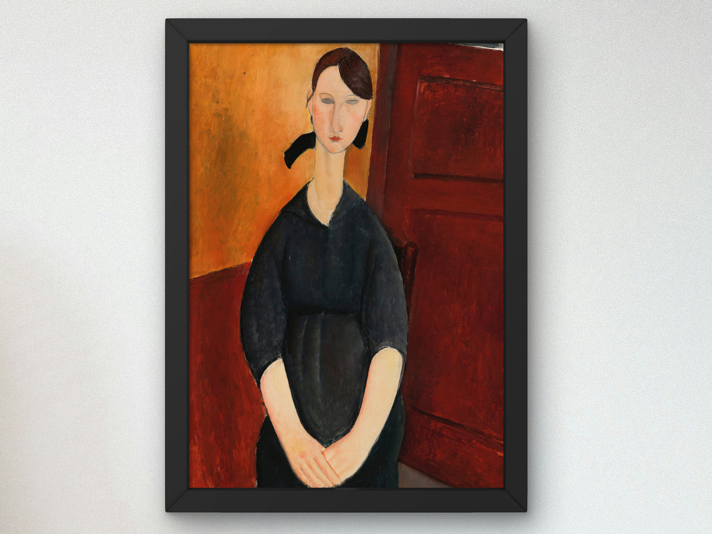 Portrait of Paulette Jourdain by Amedeo Modigliani 1919, Wall Art Print, Fine Art Reproduction, Museum Quality Decor, Poster