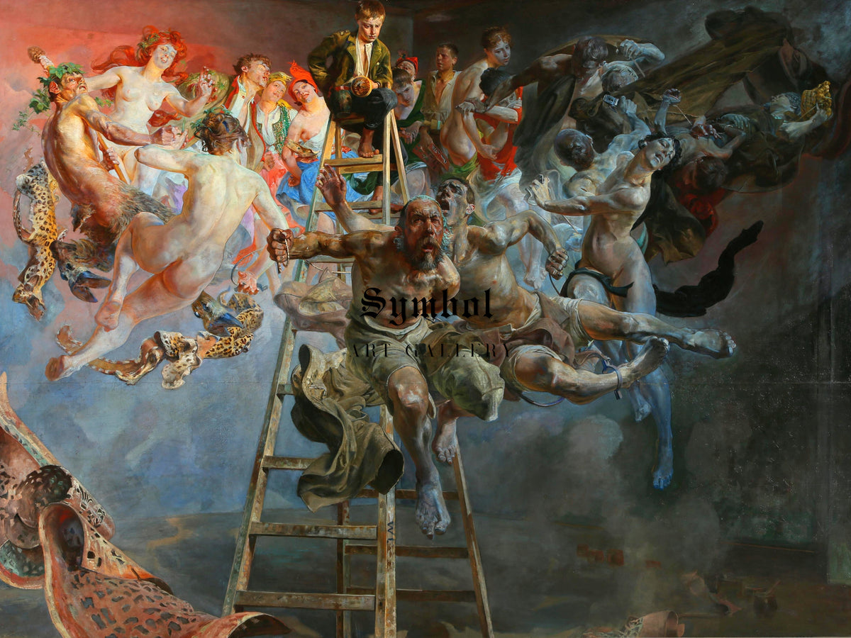 The Vicious Circle by Jacek Malczewski 1895, Wall Art Print, Fine Art Reproduction, Museum Quality Decor, Poster