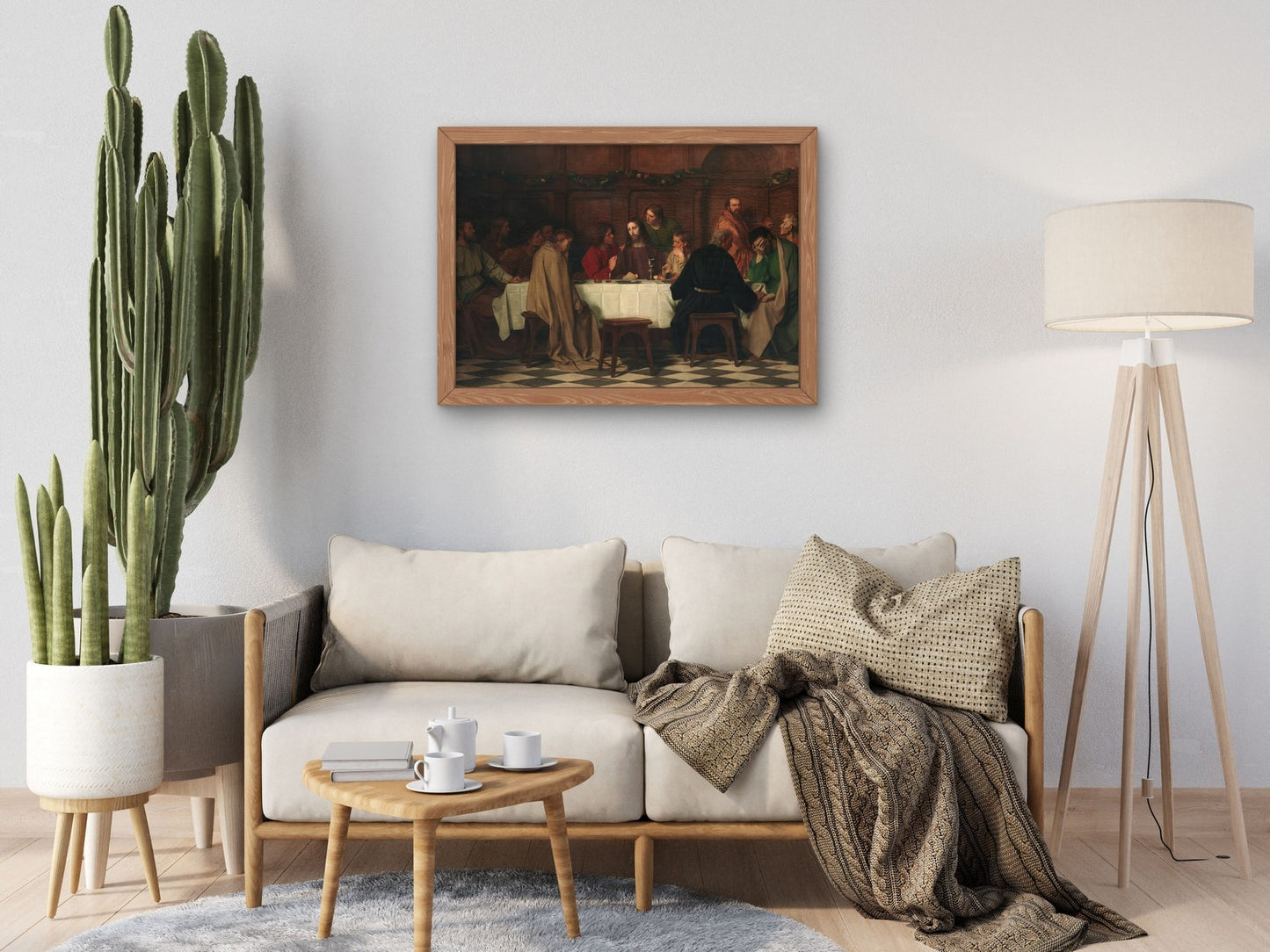 The Last Supper by Eduard Gebhardt 1870, Wall Art Print, Fine Art Reproduction, Museum Quality Decor, Poster