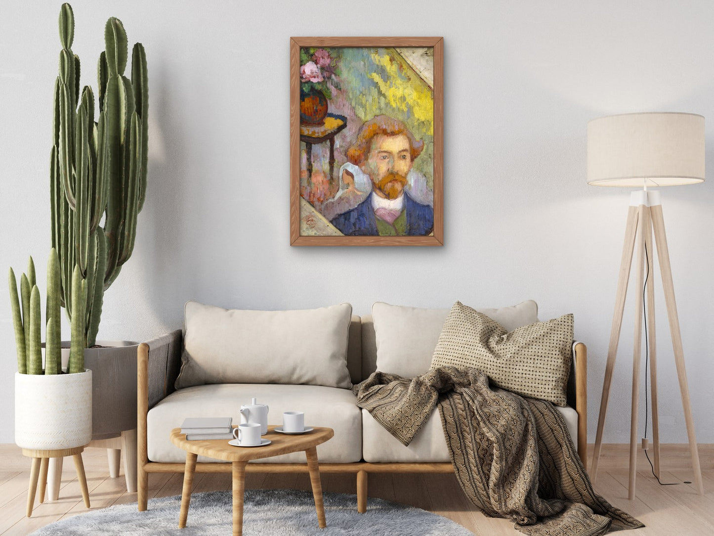 Portrait of Émile Schuffenecker by Émile Bernard 1889, Wall Art Print, Fine Art Reproduction, Museum Quality Decor, Poster