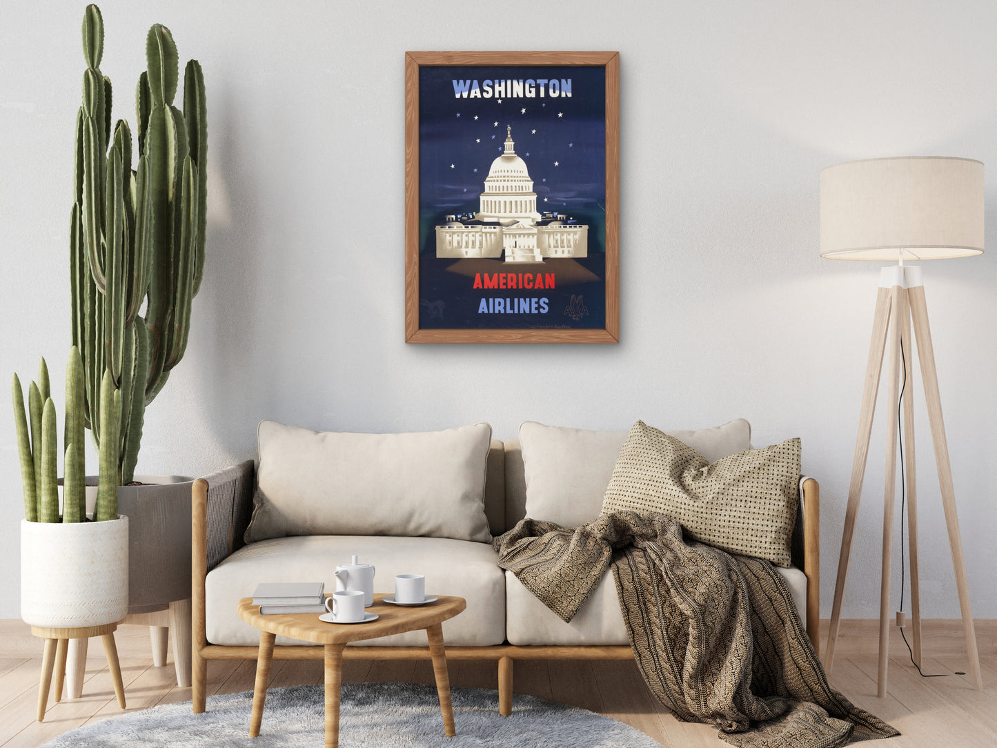 Washington by Edward McKnight Kauffer 1950, Wall Art Print, Fine Art Reproduction, Museum Quality Decor, Poster