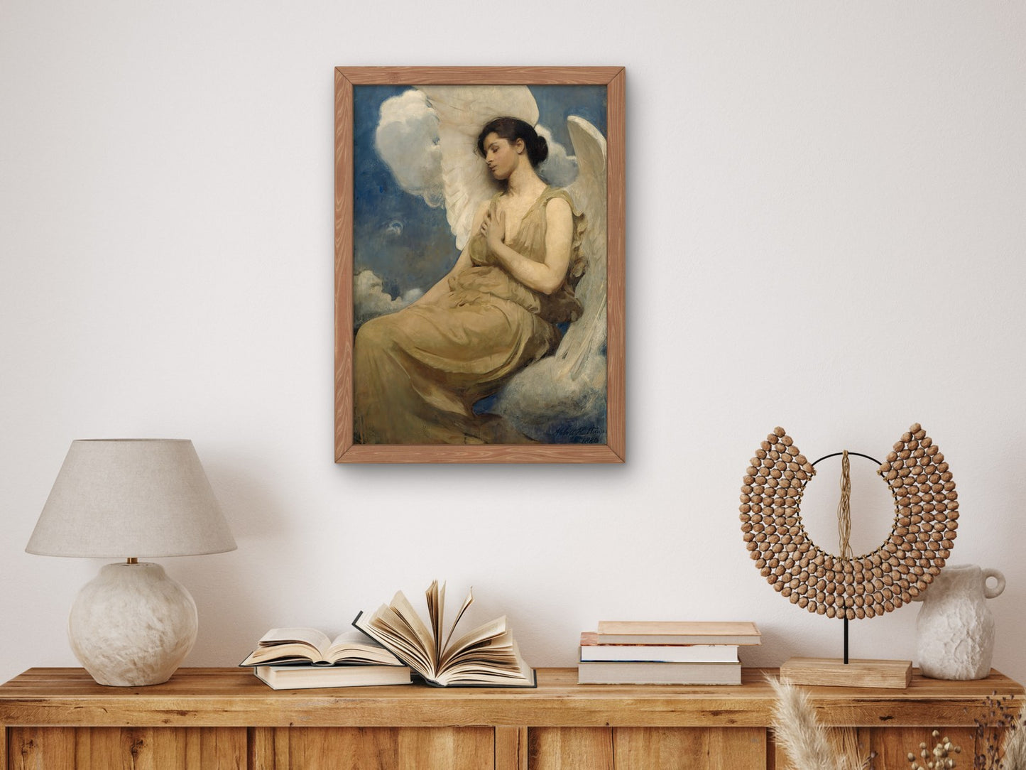 Winged Figure by Abbott Handerson Thayer 1889, Wall Art Print, Fine Art Reproduction, Museum Quality Decor, Poster