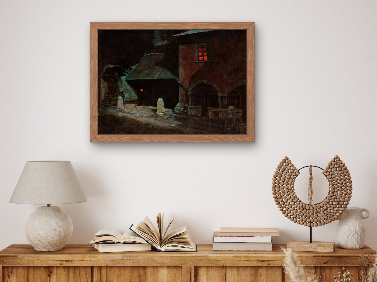 St Mary's Church in Krakow by Marian Wawrzeniecki 1900, Wall Art Print, Fine Art Reproduction, Museum Quality Decor, Poster