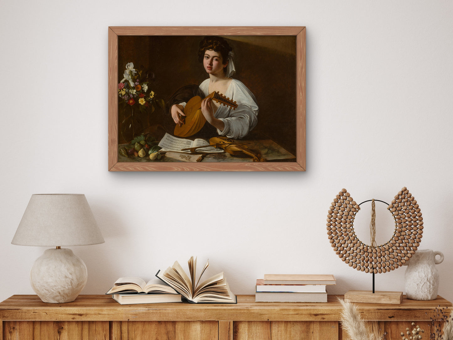 The Lute Player by Caravaggio 1595, Wall Art Print, Fine Art Reproduction, Museum Quality Decor, Poster
