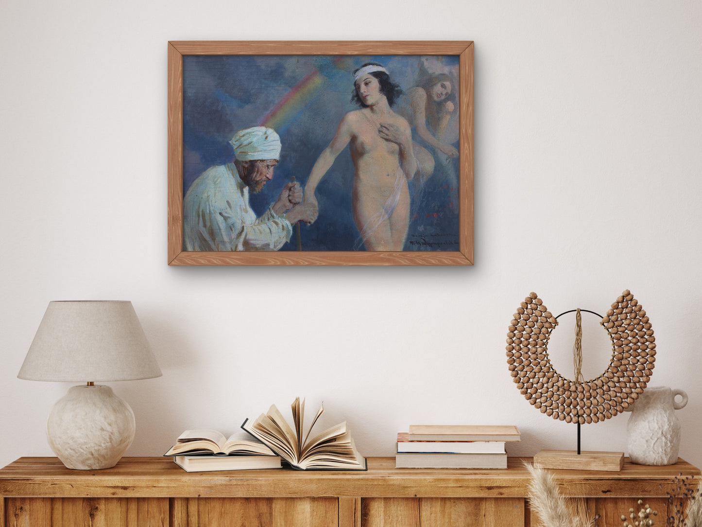 To the Paradise of the Muslims by Feliks Michał Wygrzywalski, Wall Art Print, Fine Art Reproduction, Museum Quality Decor, Poster