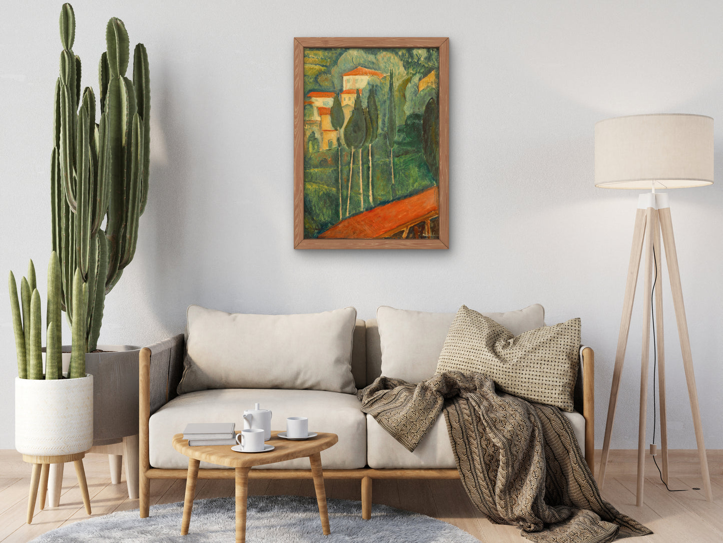 Landscape in the South of France by Amedeo Modigliani 1919, Wall Art Print, Fine Art Reproduction, Museum Quality Decor, Poster