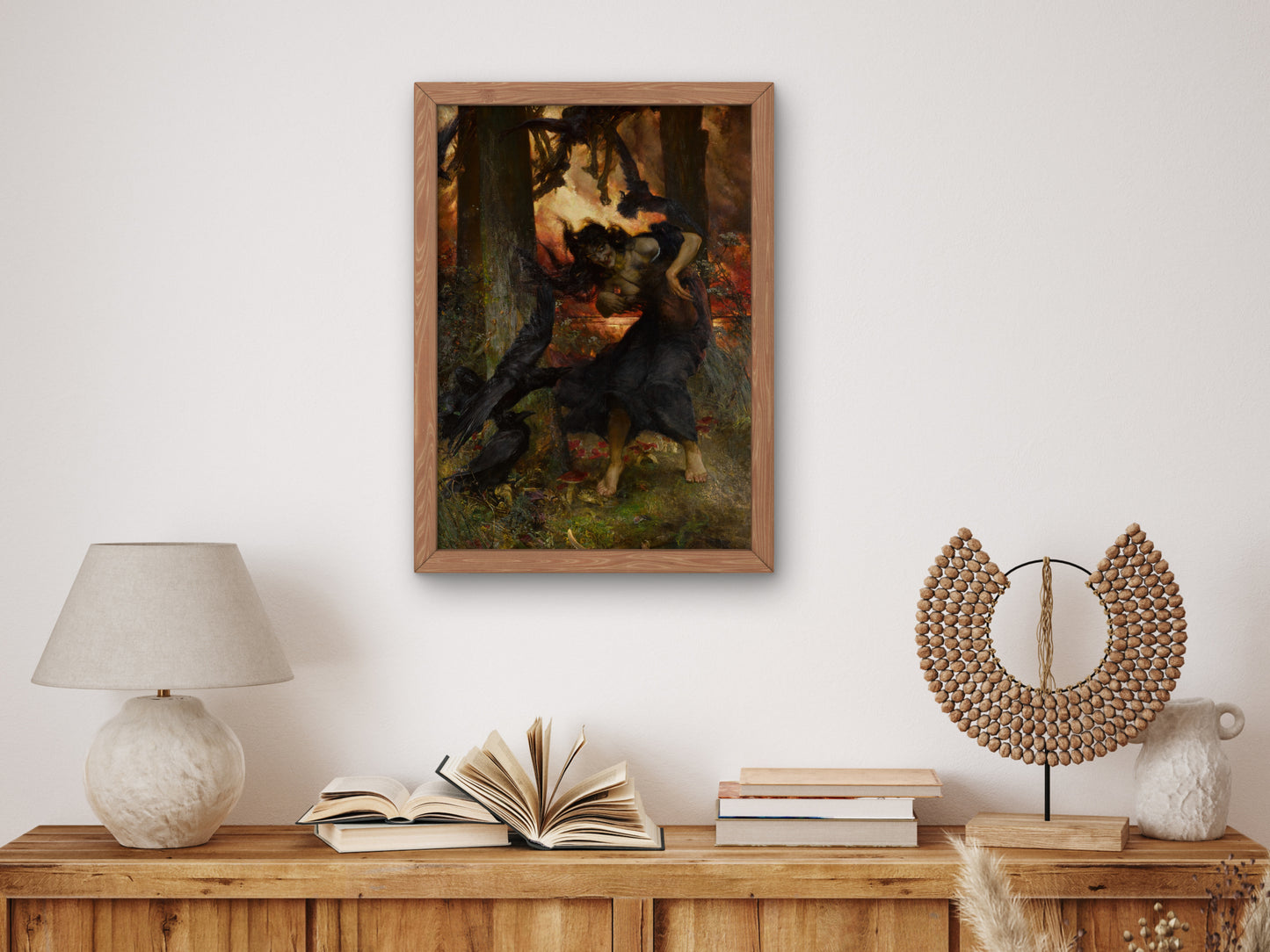 A Witch by Edgar Bundy 1896, Wall Art Print, Fine Art Reproduction, Museum Quality Decor, Poster