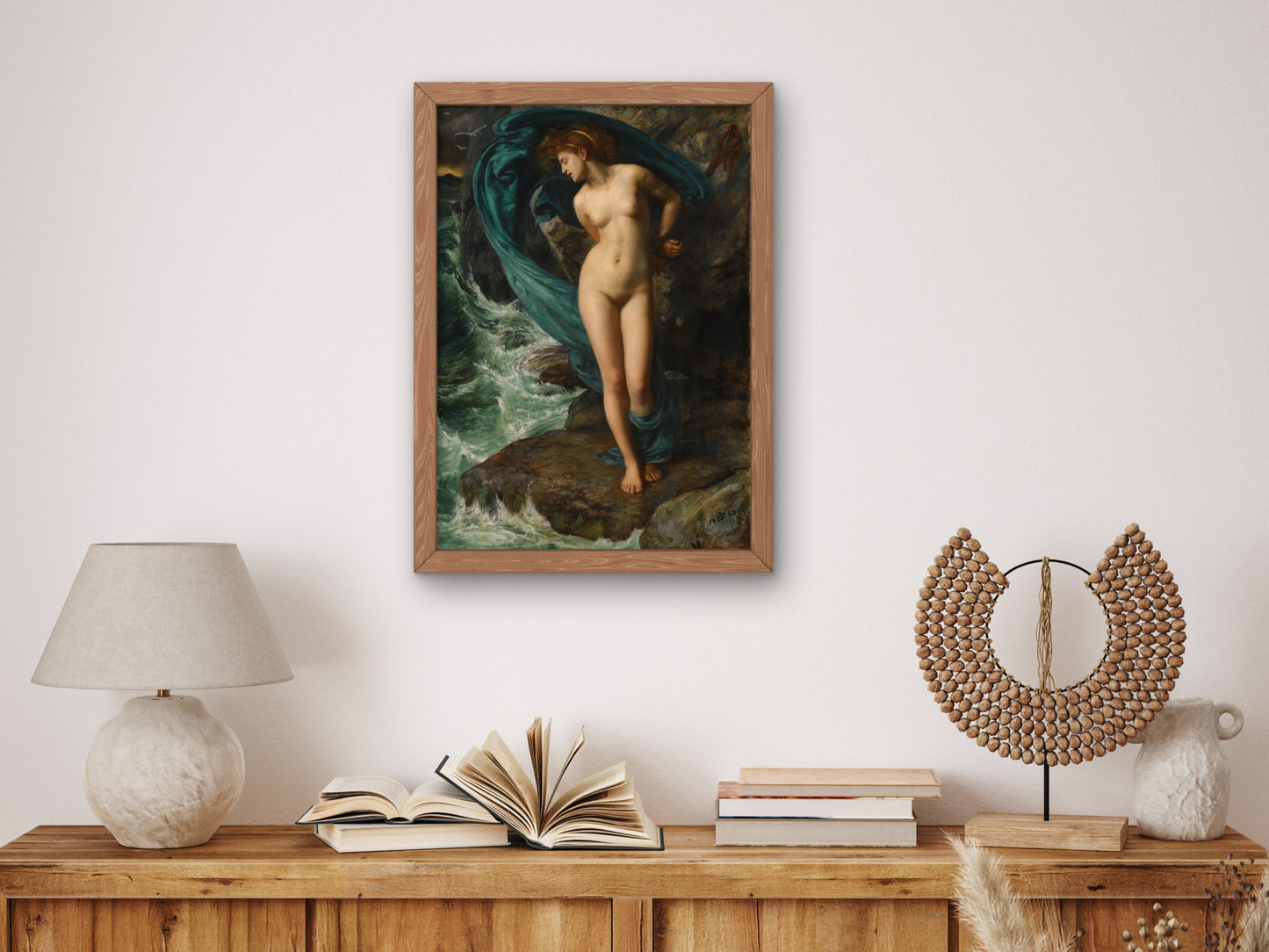 Andromeda by Edward John Poynter 1869, Wall Art Print, Fine Art Reproduction, Museum Quality Decor, Poster