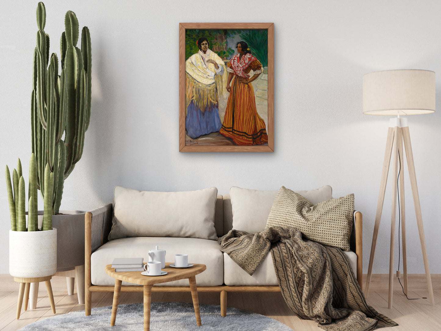 Two Gypsies by Francisco Iturrino, Wall Art Print, Fine Art Reproduction, Museum Quality Decor, Poster