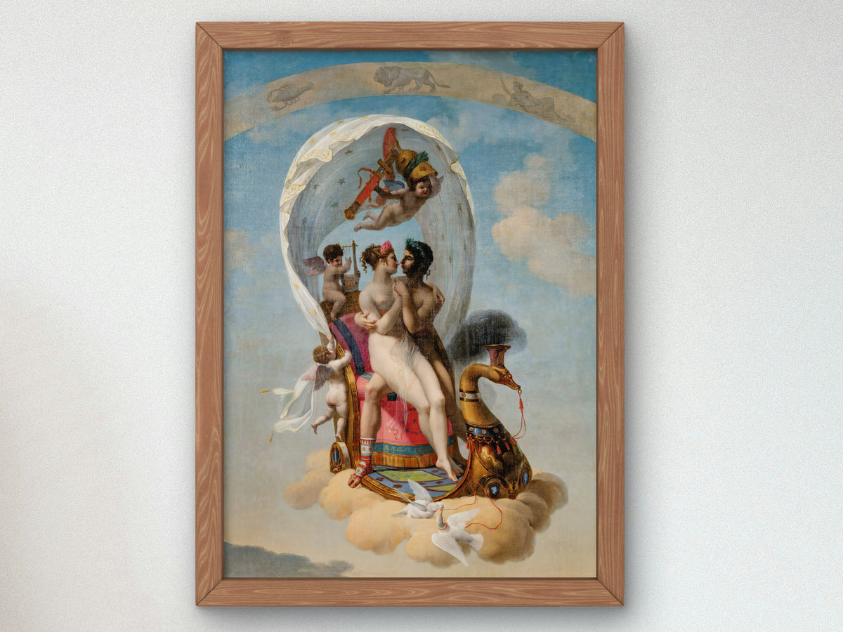 Four Seasons Spring by Jean Baptiste Debret 1804, Wall Art Print, Fine Art Reproduction, Museum Quality Decor, Poster