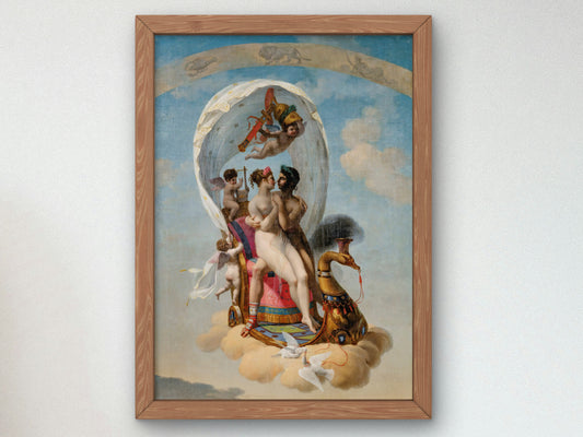 Four Seasons Spring by Jean Baptiste Debret 1804, Wall Art Print, Fine Art Reproduction, Museum Quality Decor, Poster