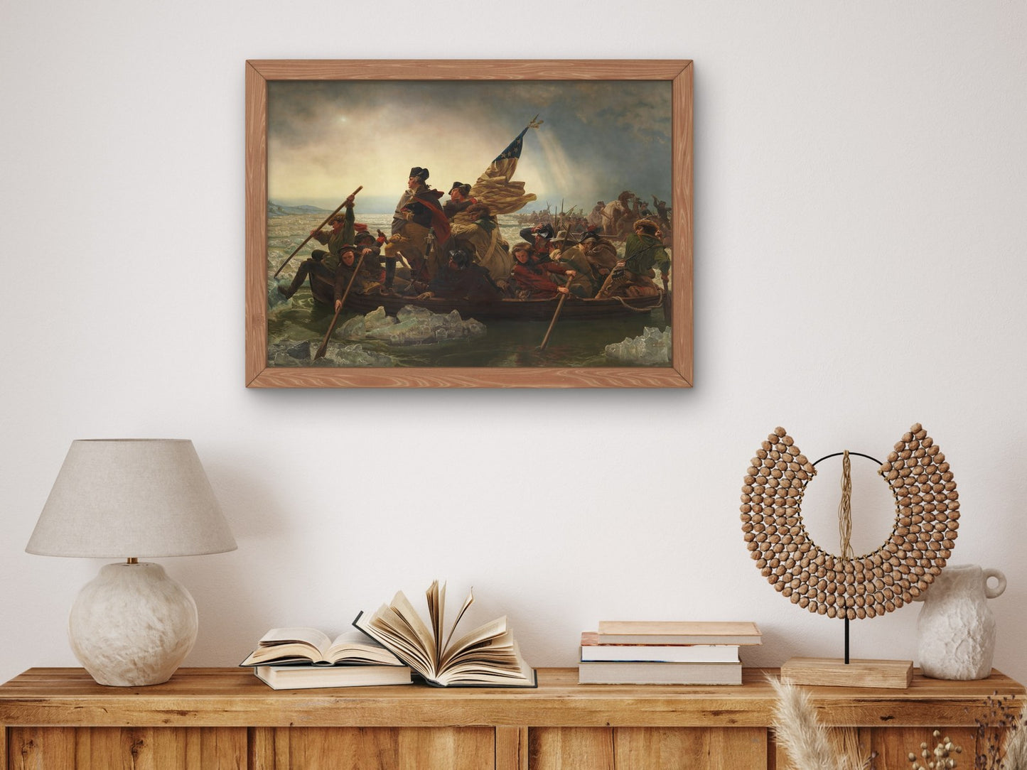 Washington Crossing the Delaware by Emanuel Leutze 1851, Wall Art Print, Fine Art Reproduction, Museum Quality Decor, Poster