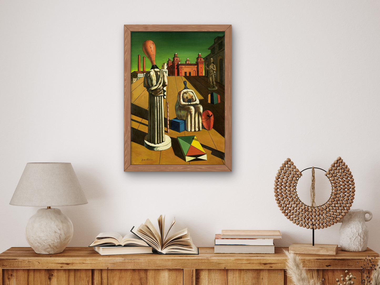 The Disturbing Muses by Giorgio de Chirico 1955, Wall Art Print, Fine Art Reproduction, Museum Quality Decor, Poster